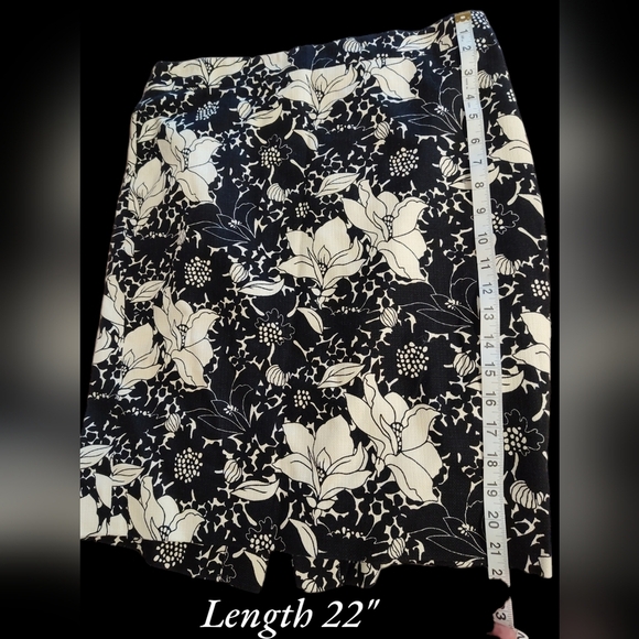 JCrew Tweed Black & Off White Tweed Pencil skirt, 6 - Picture 2 of 7